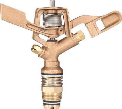 Agriworld 20mm Or 3 4 Inch Isi Marked Brass Impact Garden Automatic Rotating Sprinkler With Nozzle Heavy Duty Irrigation Sprayer Head 0 L Hose End Sprayer Price In India Buy Agriworld 20mm Or