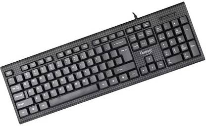 QUANTUM QHM 7406 Wired USB Multi-device Keyboard  (Black)