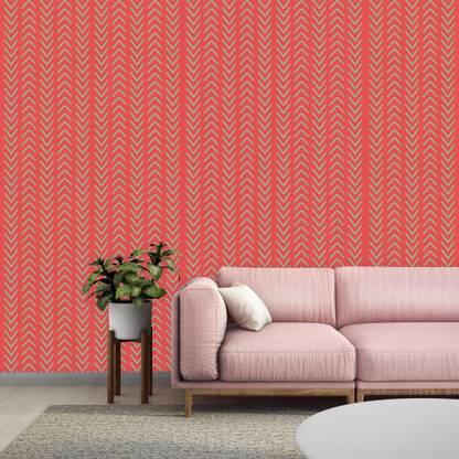 ASIAN PAINTS EzyCR8 DIY Peel & Stick Wallpaper Handpainted Herringbone