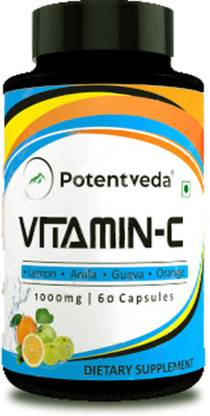 Potentveda Natural Vitamin C 1000mg Ascorbic Acid Immunity 60 Capsules For Men Women Price In India Buy Potentveda Natural Vitamin C 1000mg Ascorbic Acid Immunity 60 Capsules For Men