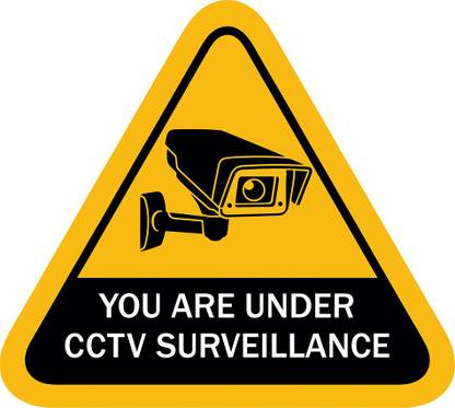 Anweshas Set of 3 CCTV Warning in Hindi English, You are Under CCTV