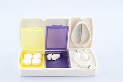 mintleaf pill cutter or pill splitter or medicine cutter to split the tablet with storage box and stainless steel blade pack of 1 ml 20 manual pill