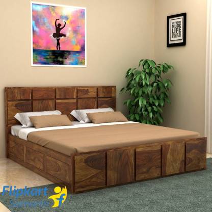 Best Design Solid Wood King Box Bed