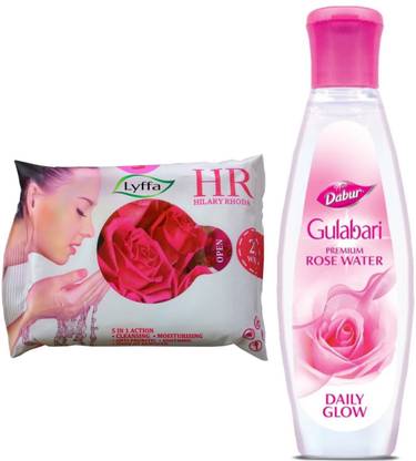 Lyffa Hr Facial Wipes With Dabur Gulabari Rose Water 250ml Price In India Buy Lyffa Hr Facial Wipes With Dabur Gulabari Rose Water 250ml Online At Flipkart Com