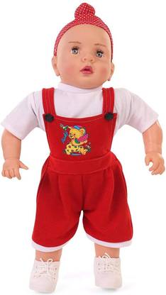 Joy Stories Large Stuffed Plush Full Soft Body Sardar Baby Boy Doll For Boys Girls Red 58 Cm Large Stuffed Plush Full Soft Body Sardar Baby Boy Doll For Boys