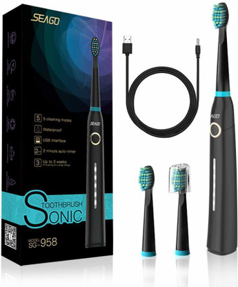sonic rechargeable electric toothbrush for adults