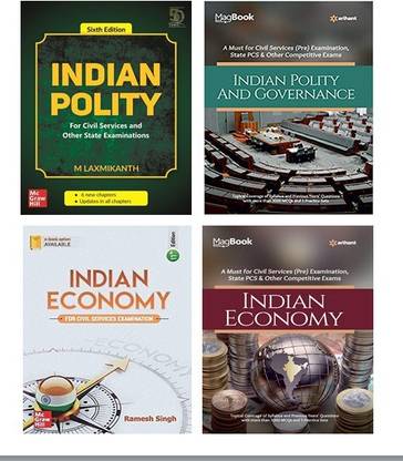 Upsc Prep Combo Indian Polity M Laxmikanth 6th Edition Indian Economy Ramesh Singh Indian Polity Governance Magbook Indian Economy Magbook Set Of 4 Four Books Buy Upsc Prep Combo Indian