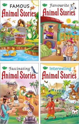 Animal Stories, Fascinating Animal Stories, Favourite Animal Stories,  Interesting Animal Stories | Set Of 4 Story Books Famous By Sawan: Buy Animal  Stories, Fascinating Animal Stories, Favourite Animal Stories, Interesting Animal  Stories |