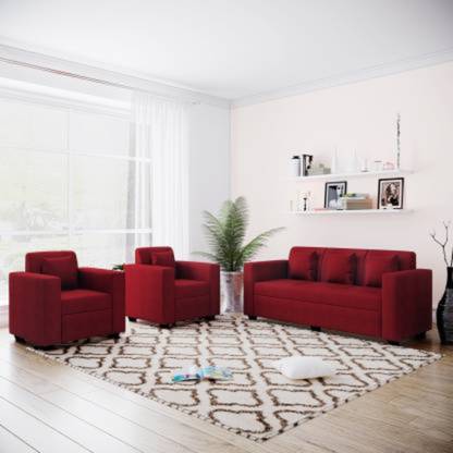 Westido Nora Fabric 3 1 Maroon Sofa Set In India At Flipkart Com 1 Maroon Sofa Set In India, Sofa Set Home Centre