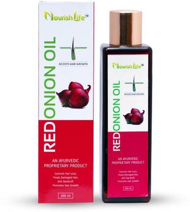 NourishLife Red Onion Hair Oil - 200 ml | Boosts Hair Growth |Controls Hair Fall | Anti Dandruff Oil | Rich in Sulphur | Contains 16 Natural Ingredients Hair Oil - Price NourishLife Red Onion Hair Oil - 200 ml | Boosts Hair Growth |Controls Hair Fall | Anti Dandruff Oil | Rich in Sulphur | Contains 16 Natural Ingredients Hair Oil - Price