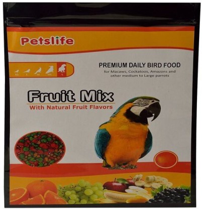 petslife fruit mix bird food