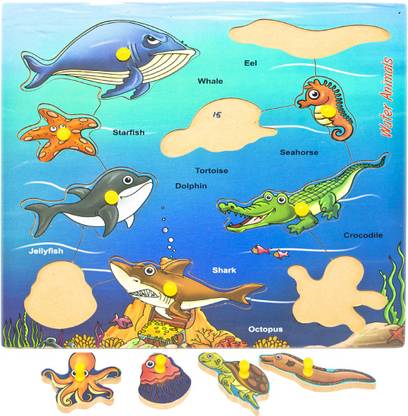 Toyvala Aquatic Sea Animals & Different Species in A Puzzle toy - Aquatic Sea Animals & Different Species in A Puzzle toy . Buy Wooden Puzzle Water Animal toys in India. shop Toyvala Aquatic Sea Animals & Different Species in A Puzzle toy - Aquatic Sea Animals & Different Species in A Puzzle toy . Buy Wooden Puzzle Water Animal toys in India. shop