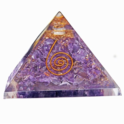 Orgone Pyramid Rose Quartz for EMF Protection & Healing Meditation Orgonite Pyramids Crystal Chakra 