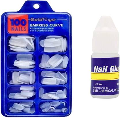 Tifurko Artificial Nails Set Acrylic Fake false Nails Set Of 100 Pcs Artificial  Nails With Nail Glue White - Price in India, Buy Tifurko Artificial Nails  Set Acrylic Fake false Nails Set