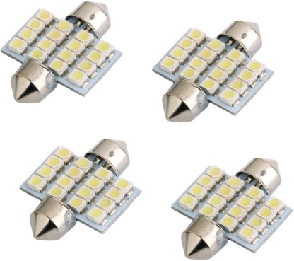 Emitting Color : 12LED White LSWL 12 36 48 SMD 2835 LED Auto Dome Panel Light Car Interior Reading Lamp Roof Bulb With T10 W5W BA9S C5W Festoon 3 Adapter Base 