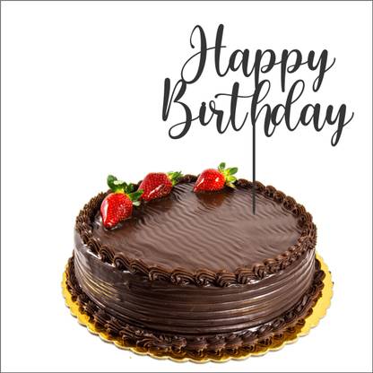 Happy Bday Cake Pics Creatick Studio Happy Birthday Cake Topper Happy Birthday Cake Decoration Item Special Cake Decoration For Kids Wife Husband Friend Cousin Pack Of 1 Black Cake Topper Price In