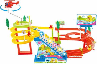 ALLAMWAR Funny Ducks Instead of Penguin Race Track Toy for Kids, with LED Flashing Lights and Music Play Set - Funny Ducks Instead of Penguin Race Track Toy for Kids, with LED ALLAMWAR Funny Ducks Instead of Penguin Race Track Toy for Kids, with LED Flashing Lights and Music Play Set - Funny Ducks Instead of Penguin Race Track Toy for Kids, with LED