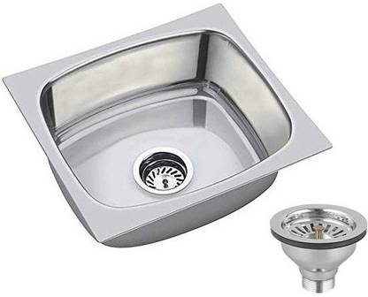 Caisson 16 X18 X8 Oval Bowl Stainless Steel Chrome Finish Kitchen Sink With Waste Coupling Vessel Sink Price In India Buy Caisson 16 X18 X8 Oval Bowl Stainless Steel Chrome Finish Kitchen Sink With