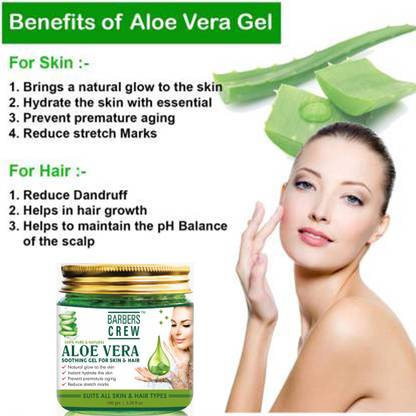 Barbers Crew 100% Pure Aloe Vera Gel For Young and Radiant Skin and Hair (100 g) Price in India - Buy Barbers Crew 100% Pure Aloe Vera Gel For Young and Radiant Barbers Crew 100% Pure Aloe Vera Gel For Young and Radiant Skin and Hair (100 g) Price in India - Buy Barbers Crew 100% Pure Aloe Vera Gel For Young and Radiant