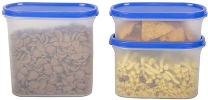 Cutting EDGE Modular Containers Oval with Plain Lids Set for Rice, Dal ...