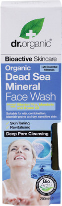 dr organic deep pore cleansing face wash