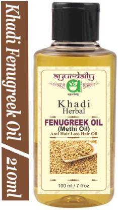 Ayurdaily Khadi Fenugreek (Methi) Hair oil for Hair Growth Hair Oil - Price  in India, Buy Ayurdaily Khadi Fenugreek (Methi) Hair oil for Hair Growth  Hair Oil Online In India, Reviews, Ratings