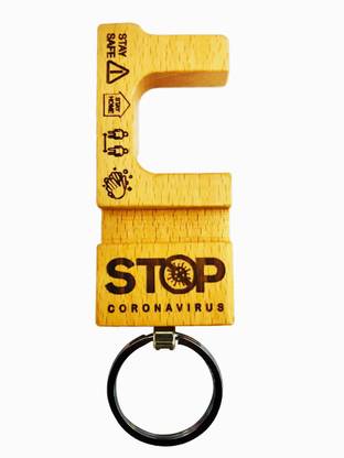 Ths Safety Keychain Hands Free Contactless Door Opener Tool Metal No Touch Non Contact Door Opener Safe Key Safety Keychain With Mobile Stand Wood Key Chain Price In India Buy Ths Safety Keychain Hands Free