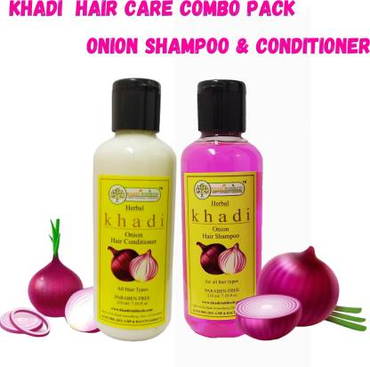 Khadi Rishikesh Herbal onion shampoo & onion conditioner,are very good at  hair follicle nourishment and