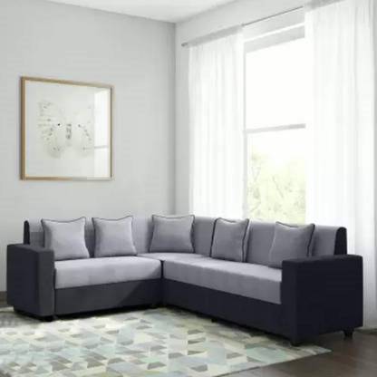 Furny Funliving Corner L Shaped Sofa Set Fabric 6 Seater In India At Flipkart Com L Shaped Sofa Set Fabric 6 Seater, Diy L Shaped Sofa Bed