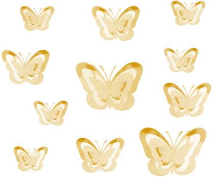 Download Bashnsplash Gold Golden Gold Metallic Paper Ceiling Hanging 3d Butterfly Birthday Party Room Decoration Pack Of 11 Price In India Buy Bashnsplash Gold Golden Gold Metallic Paper Ceiling Hanging