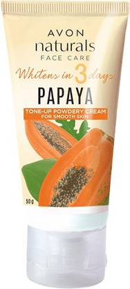 avon naturals papaya whitening powdery cream