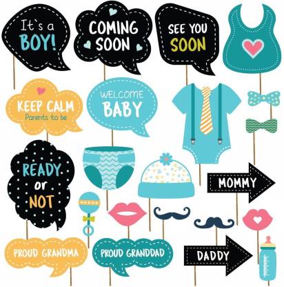 Balloons Its A Boy Photo Props For Baby Shower Decoration Its A Boy Baby Shower Photo