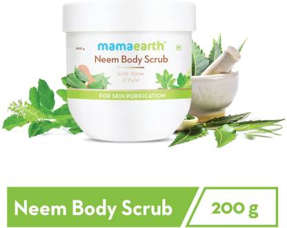 MamaEarth Neem Body Scrub with Neem & Tulsi for Skin Purification