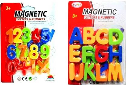 HEZALWOOD Learning Numbers, Premium123 Educational Magnets with Learning ABCD Block 26 Letter Alphabet for kids