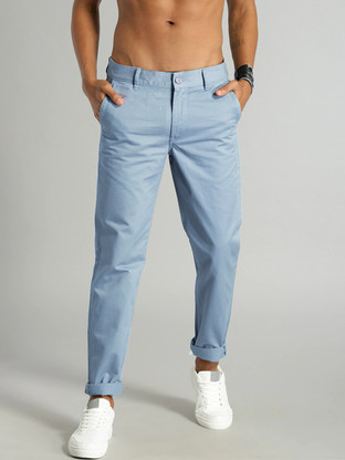 Men Blue Trousers Price in India - Buy 
