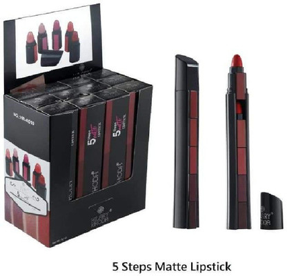 5 steps matte lipstick