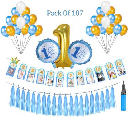 Decor My Party Decoration Items For Baby Boy 1st Birthday Decorations Items Price In India Buy Decor My Party Decoration Items For Baby Boy 1st Birthday Decorations Items Online