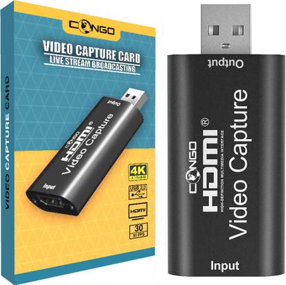 Congo Tv Out Cable Hd Audio Video Capture Card Hdmi Female To Usb Male For Screen