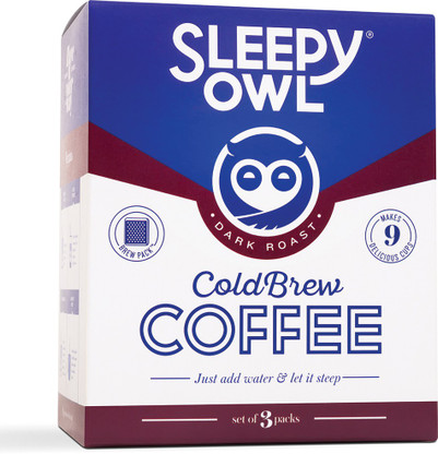Sleepy Owl Dark Roast Cold Brew Packs 