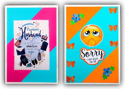 nyacentric Handmade Birthday Special Gift And So Sorry Combo For Husband Love Greeting Card Price In India Buy nyacentric Handmade Birthday Special Gift And So Sorry Combo For Husband Love Greeting