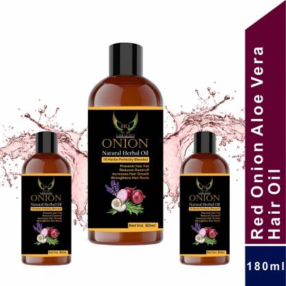 HAIR QUEEN Onion Black Seed Oil For Hair Growth | Blend Of Multiple  Essential Oils & Herbs Hair Oil (60 ml) {pack of 3} Hair Oil - Price in  India, Buy HAIR