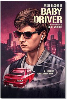 Baby Driver Movie Poster - Baby Driver Posters for Room and Office Paper Print