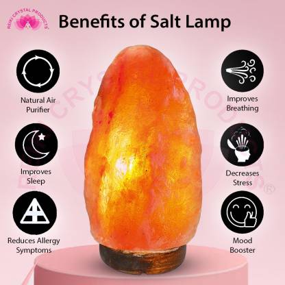 Crystu Himalayan Rock Salt Lamp In, Rock Salt Table Lamp