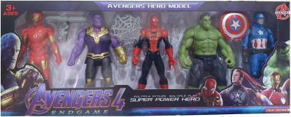 Kidz N Toys Avengers Endgame Action Figure of 5 Super Heroes
