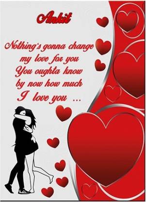 Midas Craft I Love you Ankit ….10 Gift Romantic Quote Greeting Card Price  in India - Buy Midas Craft I Love you Ankit ….10 Gift Romantic Quote  Greeting Card online at 