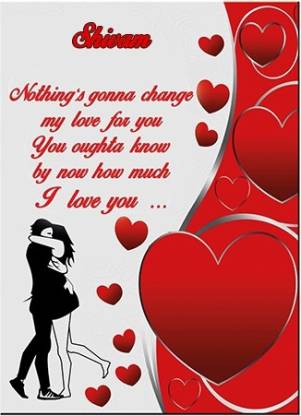 Midas Craft I Love you Shivam ….10 Gift Romantic Quote Greeting Card Price  in India - Buy Midas Craft I Love you Shivam ….10 Gift Romantic Quote  Greeting Card online at 