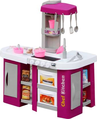 Zest 4 Toyz 53 Pcs Battery Operated Kitchen Set For Kids Pretend Play Kitchen Toy Set For Kids Kitchen Set For Kids Girls 53 Pcs Battery Operated Kitchen Set For