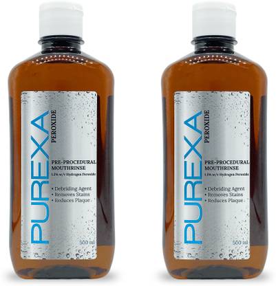 Purexa Peroxide Pre Procedural Rinse Regular Buy Oral Care Products In India Flipkart Com