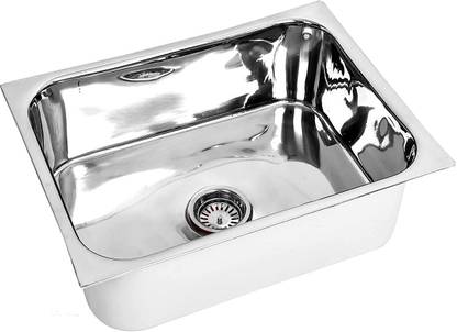 Renvox Kitchen Sink 24x18x9 Inches Glossy Finish Stainless Steel Sink Premium Range Kitchen Accessories Kitchen Sink Stainless Steel Bathroom Accessories Single Bowl Vessel Sink Price In India Buy