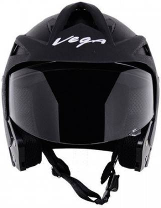 VEGA Crux OF Motorbike Helmet  (Black)